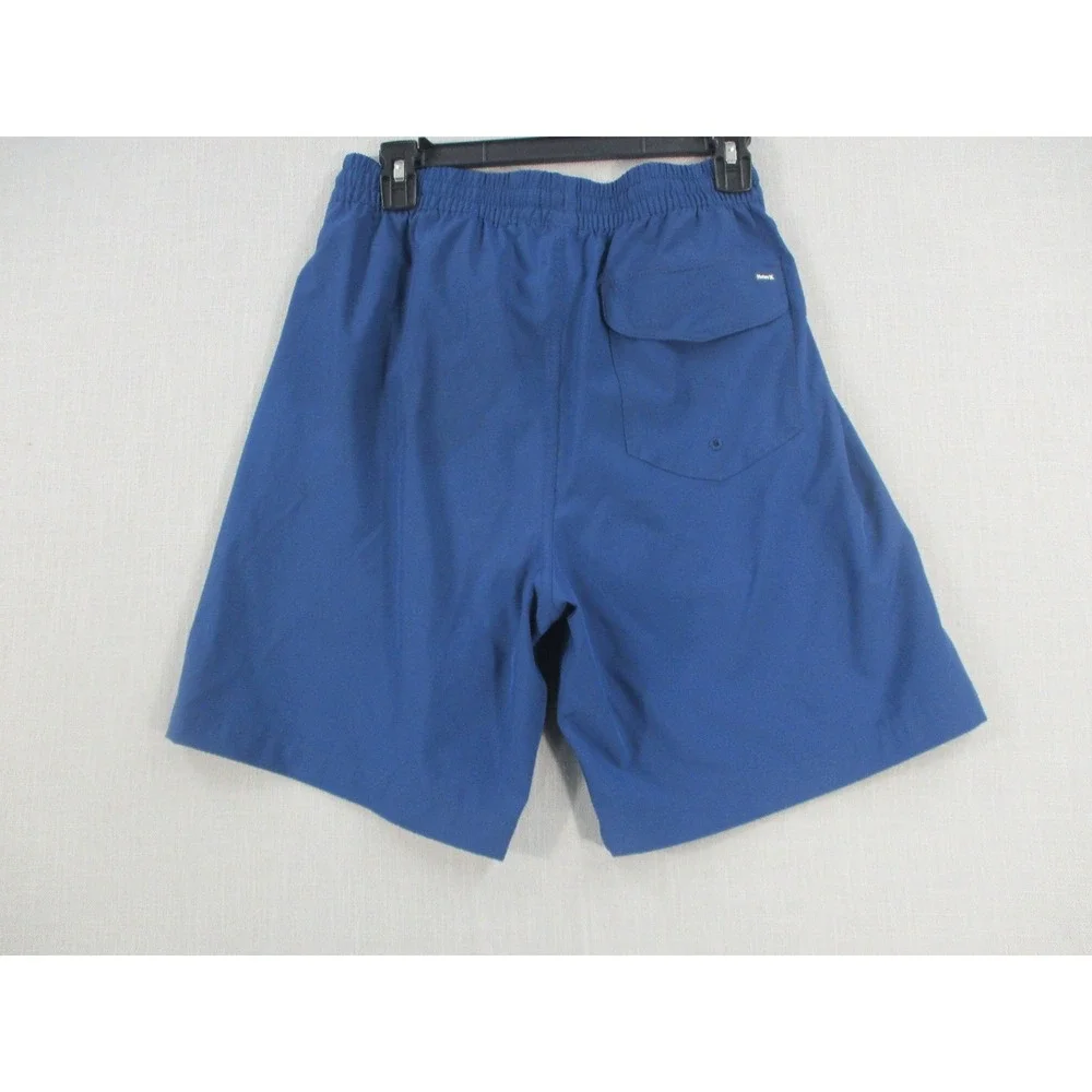 Hurley Mens Blue Graphic Logo Board Shorts‎ Swim Trunks Size Medium 6013-11
